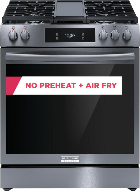 FRIGIDAIRE GCFG3060BD Frigidaire Gallery 30"" Front Control Gas Range With Total Convection