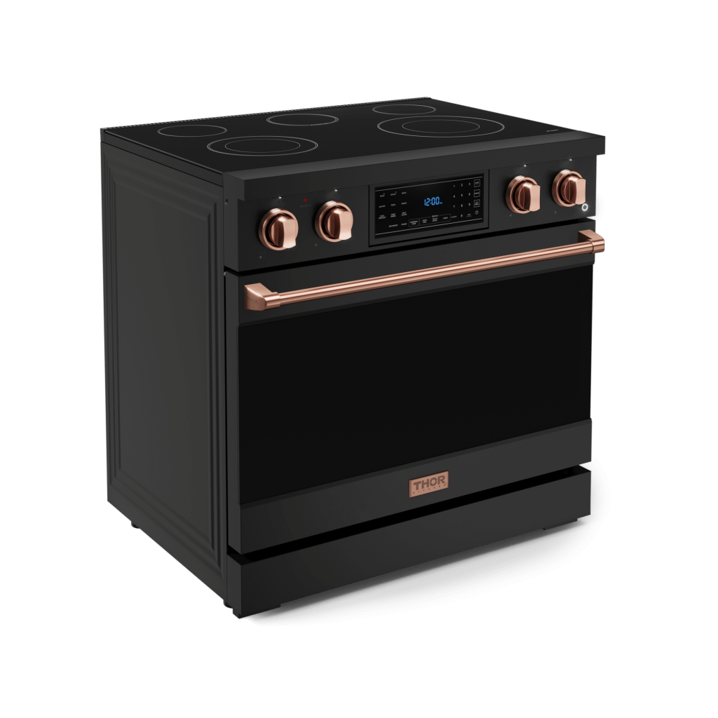 THOR KITCHEN RSE36BRSG 36 Inch Professional Electric Range With Tilt Panel Touch Control I...