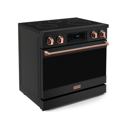 THOR KITCHEN RSE36BRSG 36 Inch Professional Electric Range With Tilt Panel Touch Control I...