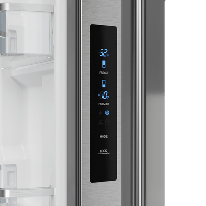 THOR KITCHEN RF3017FFD99 30 Inch 17.7 Cu Ft French Door Counter Depth Refrigerator With Ice ...