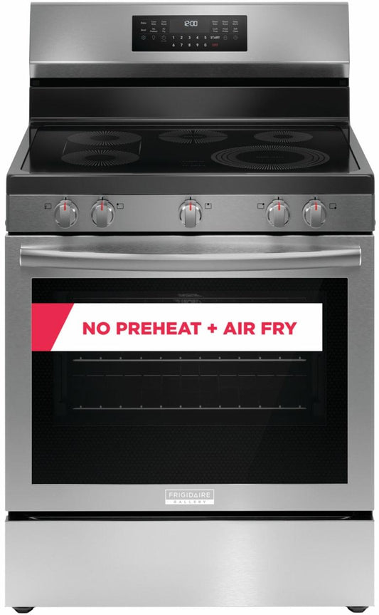 FRIGIDAIRE GCRE3060BF Frigidaire Gallery 30"" Rear Control Electric Range With Total CONVE...