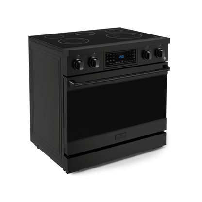 THOR KITCHEN RSE36B 36 Inch Professional Electric Range With Tilt Panel Touch Control I...
