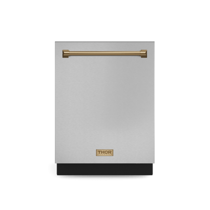 THOR KITCHEN DW24X8BA99BRZ 24 Inch Dishwasher Stainless Steel/bronze | Gordon Ramsay Series - ...