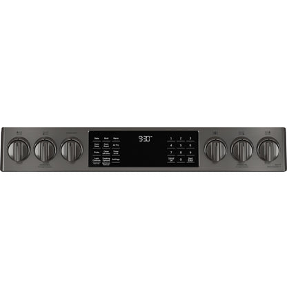 GE APPLIANCES PGS930BPTS GE Profile 30"" Smart Slide-in Front-control Gas Range With Air Fry