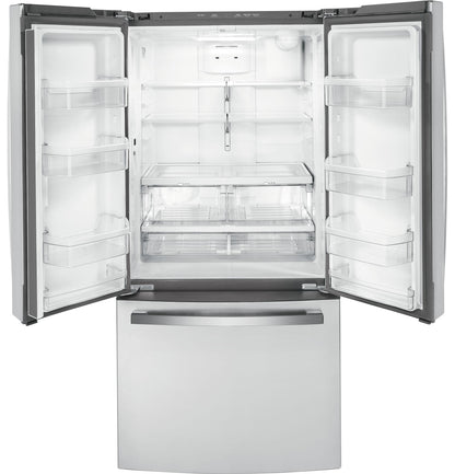 GE APPLIANCES GWE19JYLFS Ge Energy Star 18.6 Cu. Ft. Counter-depth French-door REFRIGE...