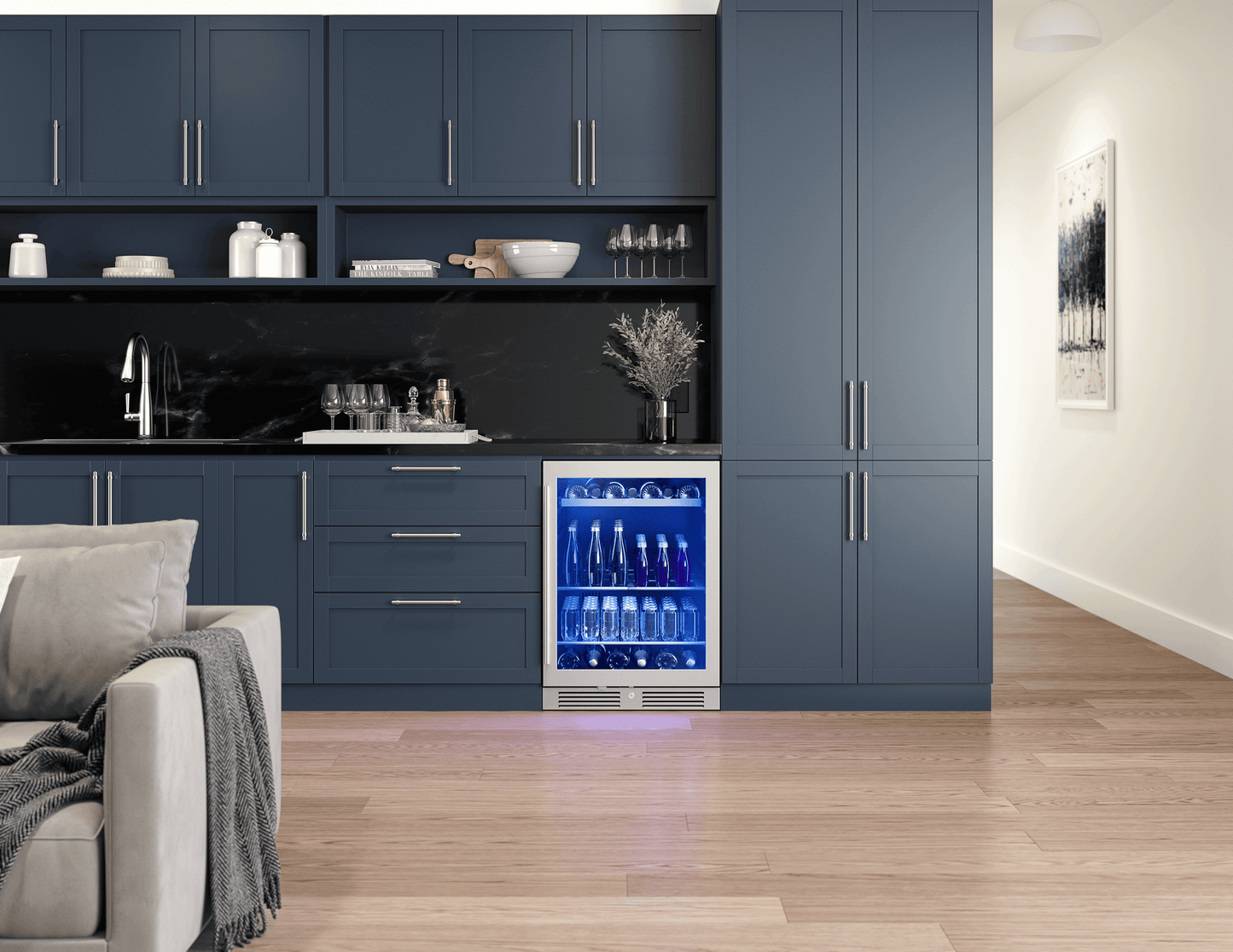 ZEPHYR PRB24C01CG Zephyr 24"" Single Zone Beverage Cooler