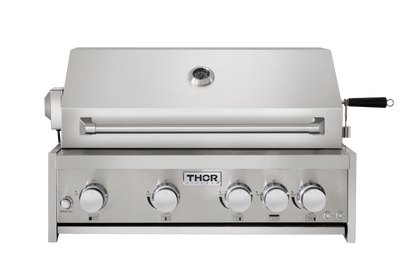 THOR KITCHEN MK04SS304 30 Inch 4-burner Gas BBQ Grill With Rotisserie In Stainless Steel
