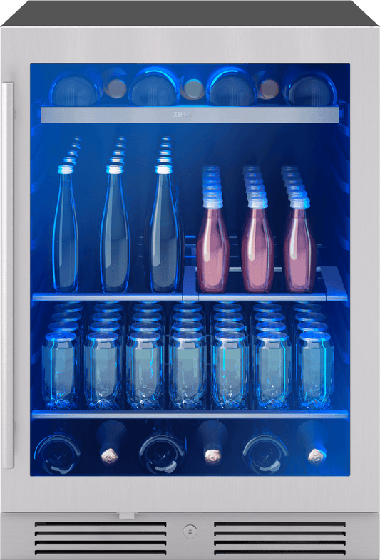 ZEPHYR PRB24C01CG Zephyr 24"" Single Zone Beverage Cooler