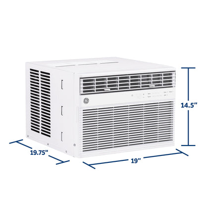 GE APPLIANCES AWCS12WWF Ge 12,000 BTU Smart Electronic Window Air Conditioner for Large ...