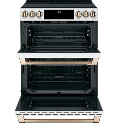 CAFE CHS950P4MW2 Cafe 30"" Slide-in Front Control Induction and Convection DOUB...