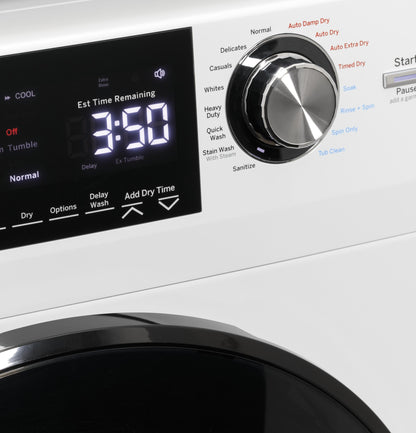 GE APPLIANCES GFQ14ESSNWW Ge 24"" 2.4 Cu. FT.CAPACITY Front Load Washer/condenser Dryer Combo