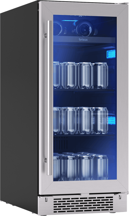 ZEPHYR BBV15C01AG Zephyr Brisas Bev Cooler, 15in Uc, Ss+gls, Rvs, 1z