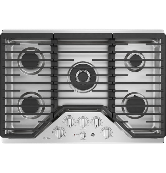 GE APPLIANCES PGP9030SLSS GE Profile Series 30"" Built-in Gas Cooktop