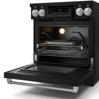 THOR KITCHEN RSE30BSS 30 Inch Professional Electric Range With Tilt Panel Touch Control I...