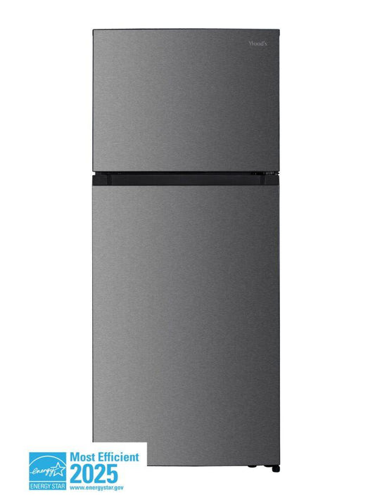 DANBY WFF176SL Woods 18.0 Cu. Ft. Top Mount Frost-free Fridge In Stainless Steel Look