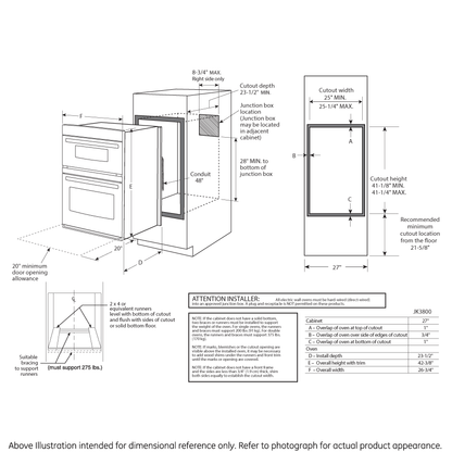 GE APPLIANCES PK7800SKSS GE Profile Series 27"" Built-in Combination Convection MICROWAVE/CON...