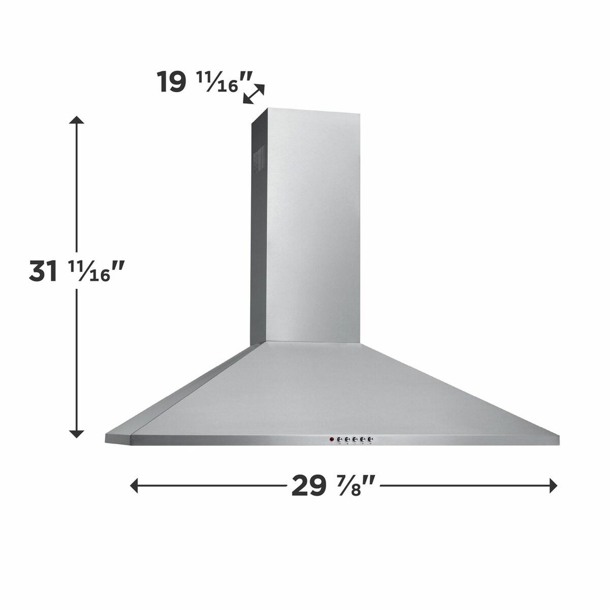 FRIGIDAIRE FHWC3055LS Frigidaire 30"" Stainless Canopy Wall-mounted Hood