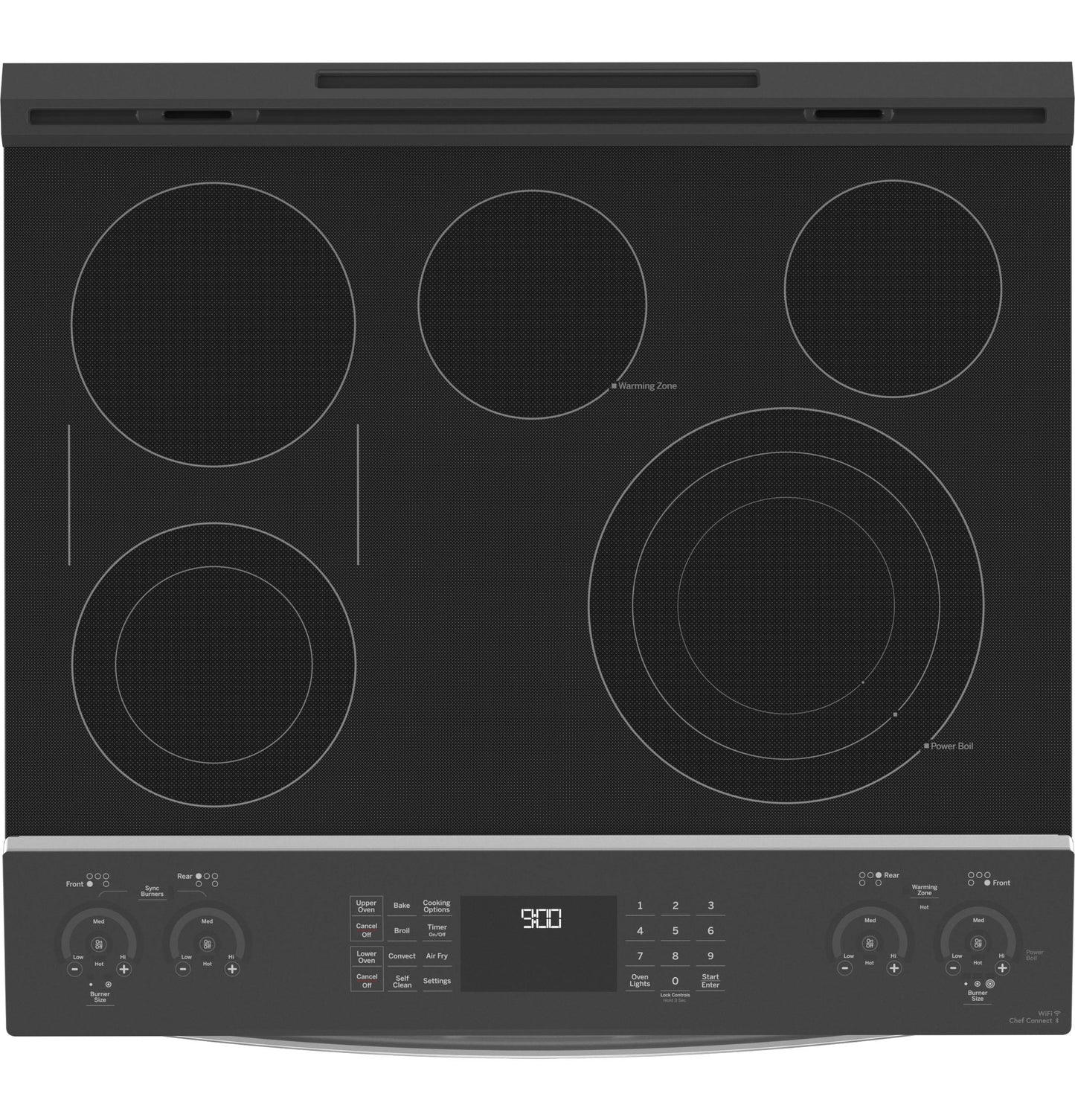 GE APPLIANCES PS960YPFS GE Profile 30"" Smart Slide-in Electric Double Oven Convection F...