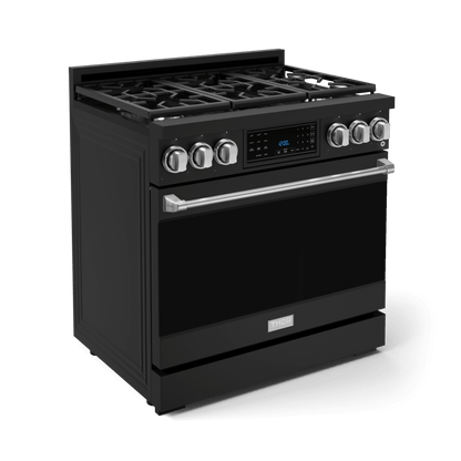THOR KITCHEN RSG36BSS 36 Inch Professional Gas Range With Tilt Panel Touch Control In STA...