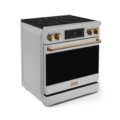 THOR KITCHEN RSE30BRZ 30 Inch Professional Electric Range With Tilt Panel Touch Control I...