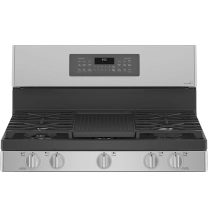 GE APPLIANCES PGB965YPFS GE Profile 30"" Free-standing Gas Double Oven Convection FINGERP...