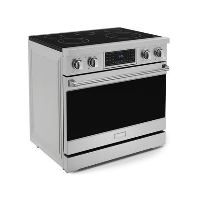 THOR KITCHEN RSE36 36 Inch Professional Electric Range With Tilt Panel Touch Control I...