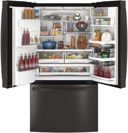 GE APPLIANCES PFE28KBLTS GE Profile Series Energy Star 27.8 Cu. Ft. French-door REFRIGERA...