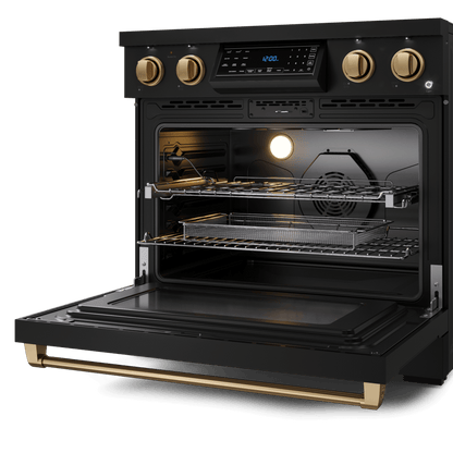 THOR KITCHEN RSE36BBRZ 36 Inch Professional Electric Range With Tilt Panel Touch Control I...