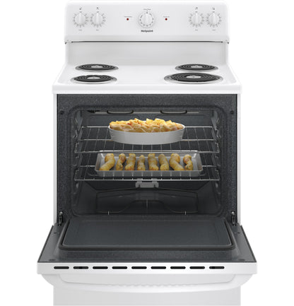 HOTPOINT RBS160DMWW Hotpoint 30"" Free-standing Electric Range