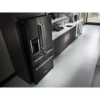 KITCHENAID KRMF706EBS Black-on-stainless Kitchenaid 25.8 Cu. Ft. 36"" Multi-door FREEST...