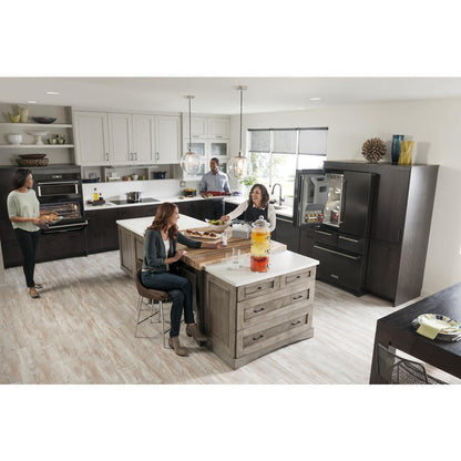 KITCHENAID KRMF706EBS Black-on-stainless Kitchenaid 25.8 Cu. Ft. 36"" Multi-door FREEST...