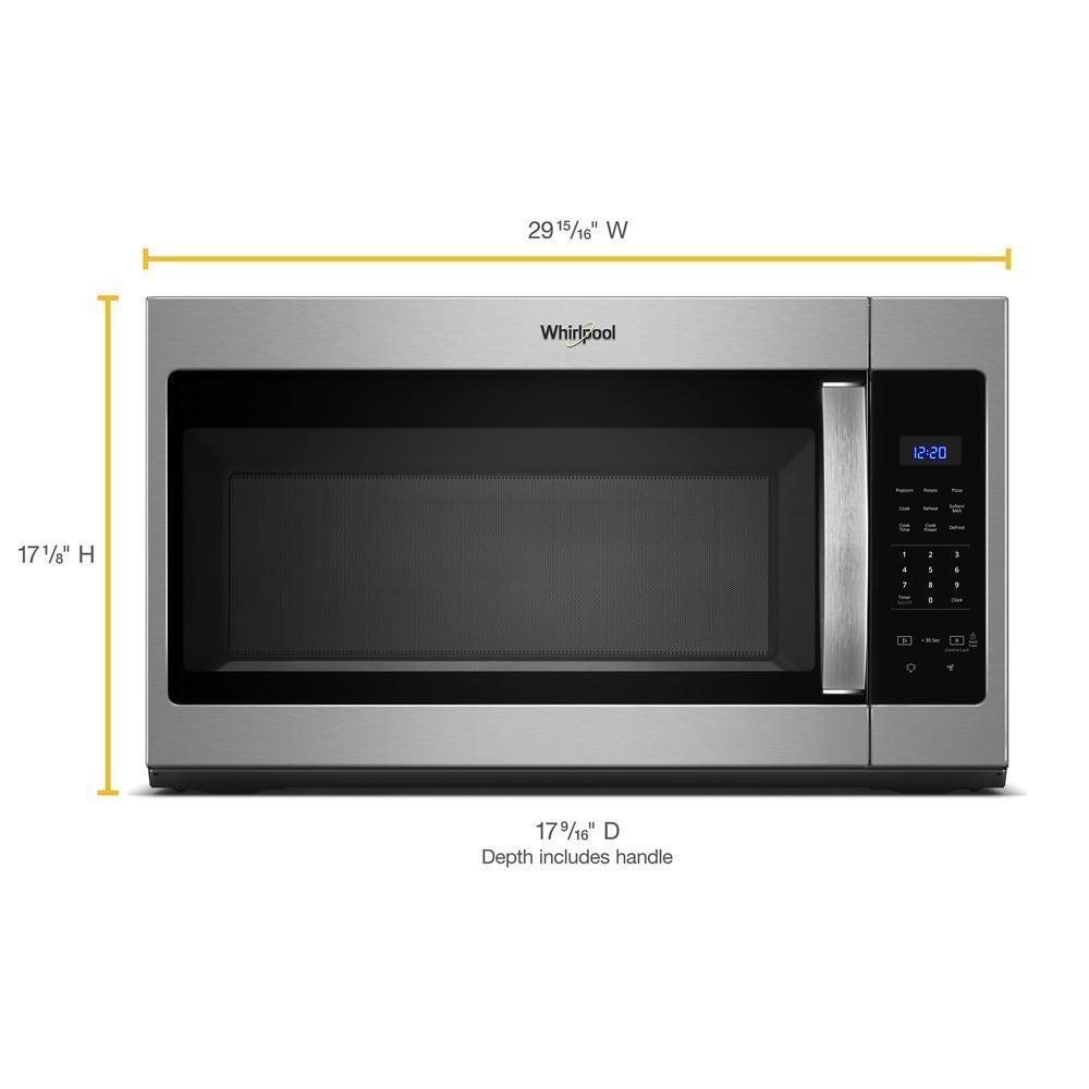 WHIRLPOOL WMH31017HZ Whirlpool 1.7 Cu. Ft. Microwave Hood Combination With ELECTRONIC...