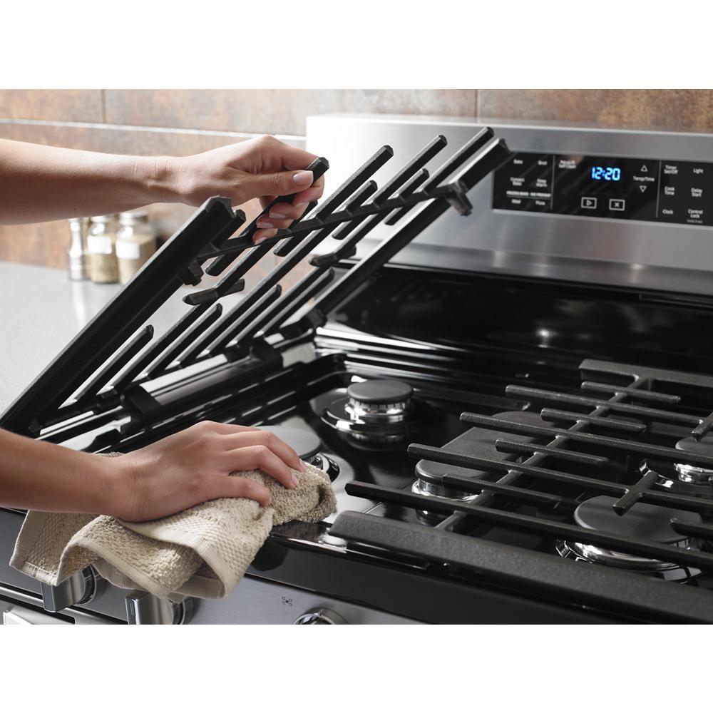 WHIRLPOOL WFG775H0HZ Whirlpool 30-inch,5.8 Cu Ft, Gas Freestanding Range With 5 Burners ...