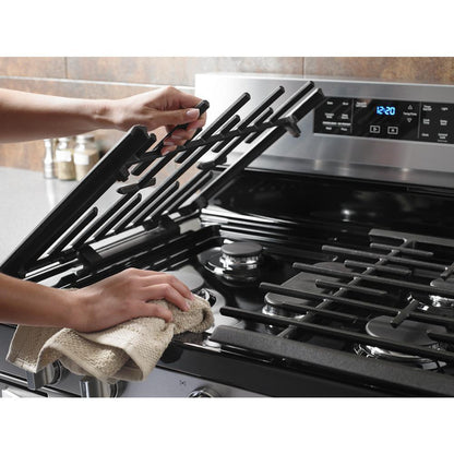 WHIRLPOOL WFG775H0HZ Whirlpool 30-inch,5.8 Cu Ft, Gas Freestanding Range With 5 Burners ...