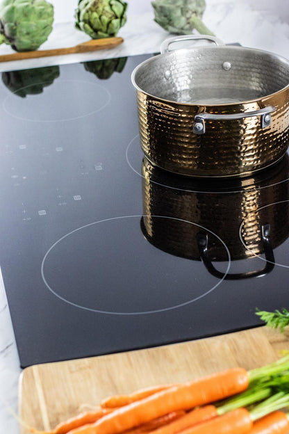 SHARP SDH3652DB 36"" Width Induction Cooktop, European Black Mirror Finish Made WITH...