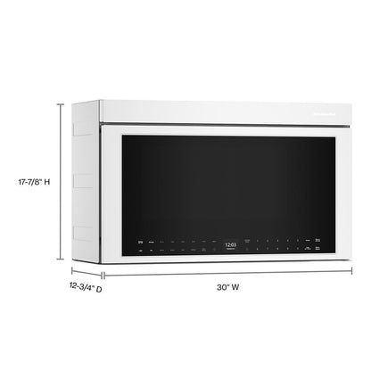 KITCHENAID KMMF530PWH Kitchenaid Multifunction Over-the-range Microwave Oven With FLUS...