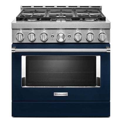 KITCHENAID KFGC506JIB Kitchenaid 36'' Smart Commercial-style Gas Range With 6 Burners ...
