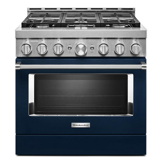 KITCHENAID KFGC506JIB Kitchenaid 36'' Smart Commercial-style Gas Range With 6 Burners ...