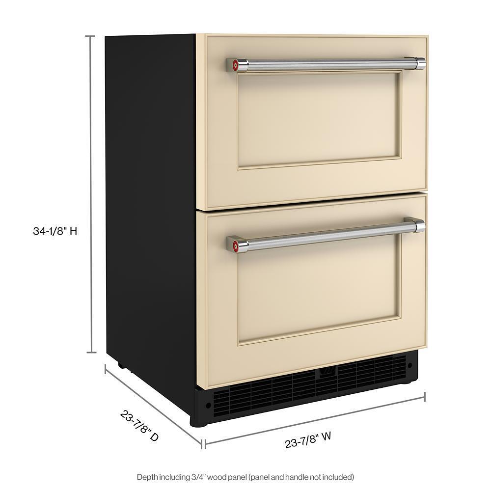 KITCHENAID KUDR204KPA 24"" Panel-ready Undercounter Double-drawer Refrigerator - Panel REA...