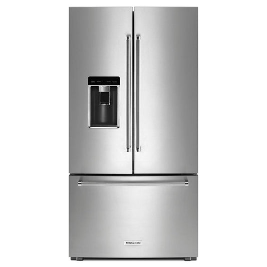 KITCHENAID KRFC704FPS Kitchenaid 23.8 Cu. Ft. 36"" Counter-depth French Door Platinum I...