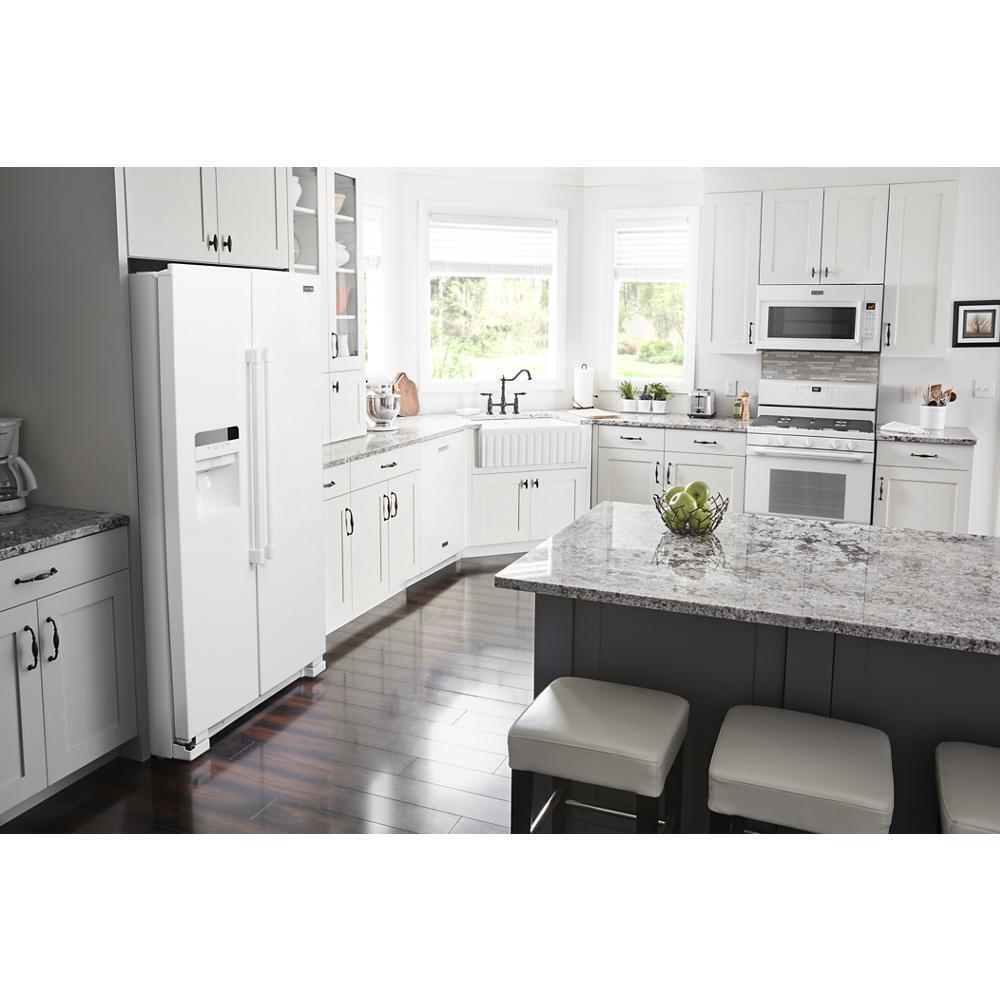 MAYTAG MSS25C4MGW 36-inch Wide Side-by-side Refrigerator With Exterior Ice and Water ...
