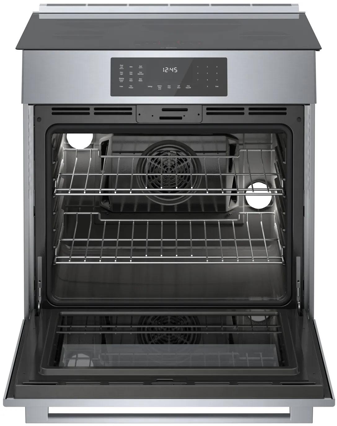 BOSCH HII8057U 800 Series Induction Slide-in Range 30'' Stainless Steel Hii8057u