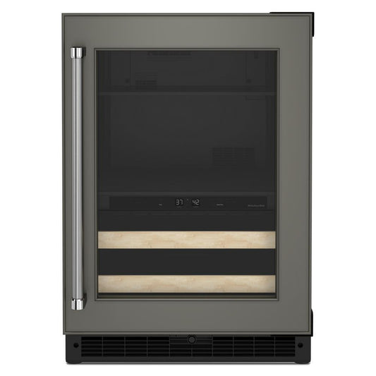KITCHENAID KUBR214KPA 24"" Panel-ready Beverage Center With Wood-front Racks - Panel Ready Pa