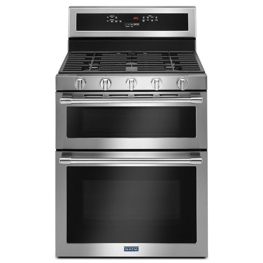 MAYTAG MGT8800FZ Maytag 30-inch Wide Double Oven Gas Range With True Convection -...
