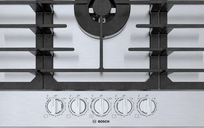 BOSCH NGM8659UC Bosch 800 Series Gas Cooktop 36"" Stainless Steel Ngm8659uc