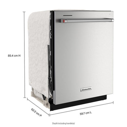 KITCHENAID KDTE304RPS Third Level Jet Rack Dishwasher With 40+ Total Wash Jets, 41 Dba