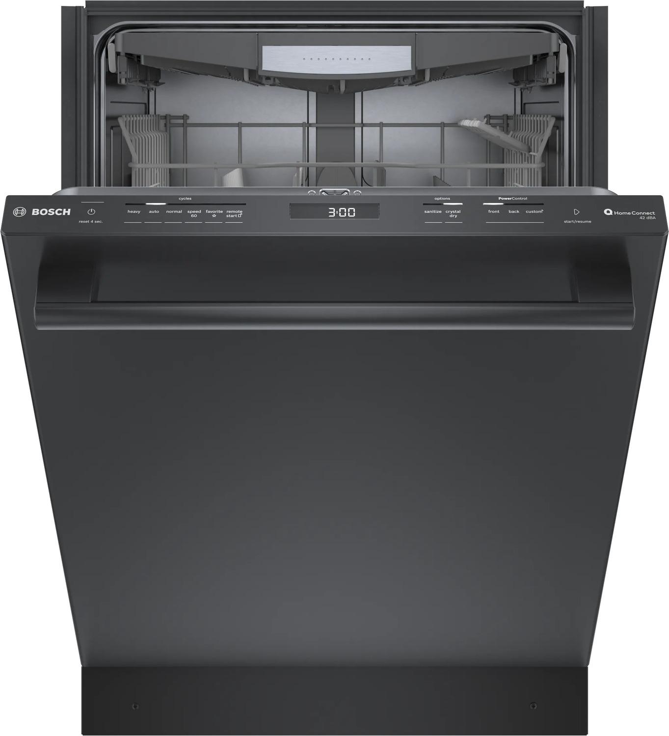 BOSCH SHX78CM4N Bosch 800 Series Dishwasher 24"" Black Inox
