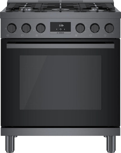 BOSCH HGS8045UC 800 Series Gas Freestanding Range 30'' Black Stainless Steel Hgs8045uc