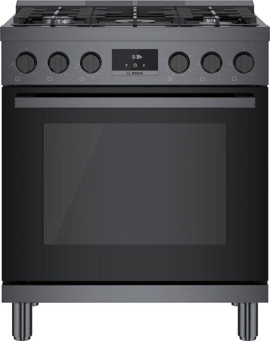 BOSCH HGS8045UC 800 Series Gas Freestanding Range 30'' Black Stainless Steel Hgs8045uc