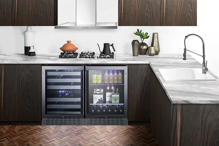 SUMMIT SCR2466B Commercially Approved 24"" Wide Built-in Beverage Refrigerator With ...